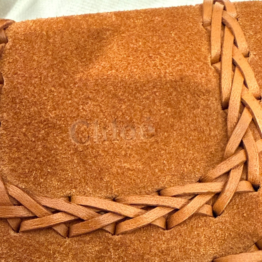 Chloe Tan Leather Crossbody Bag HUDSON MINI - Picture 4 of 12